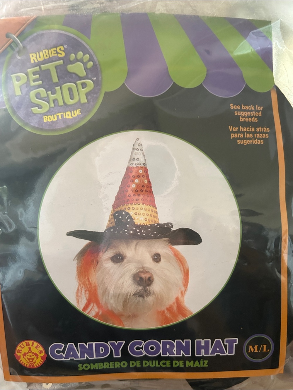 Rubie's Pet Shop Boutique Candy Corn Hat - Orange, Yellow, Black